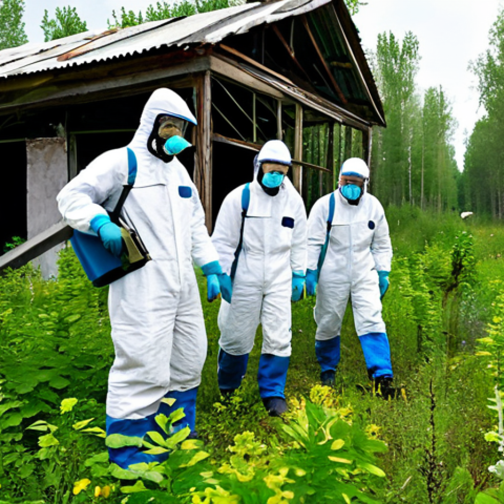 Chernobylecology Restoration**

"A team of scientists in fully protective gear studying plant life thriving in the Chernobyl Exclusion Zone, with a focus on resilient species; the background shows the iconic, decaying structures partially reclaimed by nature; fully clothed, appropriate content, safe for work, perfect anatomy, natural proportions, professional photography, high quality, vibrant colors, daytime setting."

**