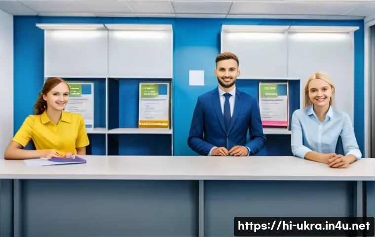 우크라이나에서 외국인이 주의해야 할 법 - **Prompt 1: Seamless Arrival and Registration**
    "A bright, welcoming scene at a modern Ukrainian...